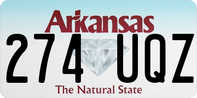 AR license plate 274UQZ