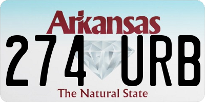 AR license plate 274URB