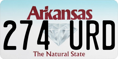 AR license plate 274URD