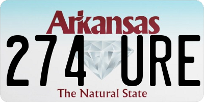 AR license plate 274URE