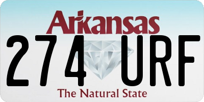 AR license plate 274URF