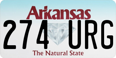 AR license plate 274URG