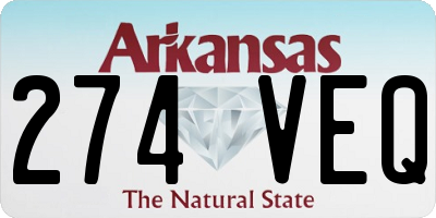 AR license plate 274VEQ