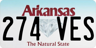AR license plate 274VES