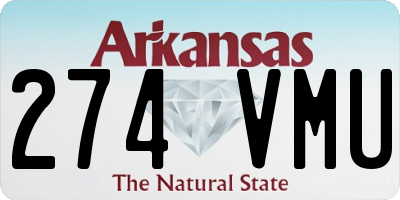 AR license plate 274VMU