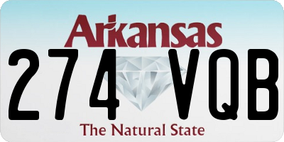 AR license plate 274VQB