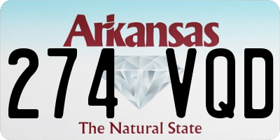 AR license plate 274VQD