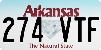 AR license plate 274VTF