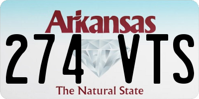 AR license plate 274VTS