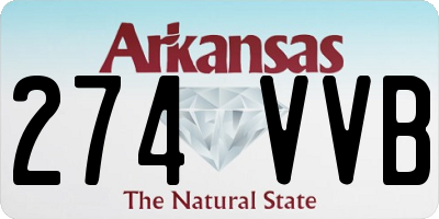 AR license plate 274VVB