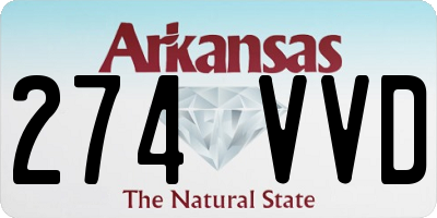 AR license plate 274VVD