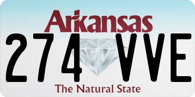 AR license plate 274VVE