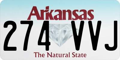 AR license plate 274VVJ