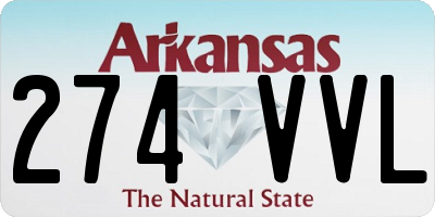 AR license plate 274VVL