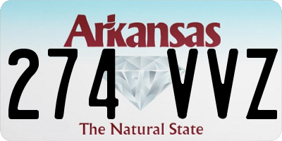 AR license plate 274VVZ
