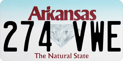 AR license plate 274VWE