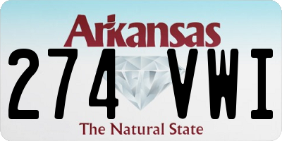 AR license plate 274VWI