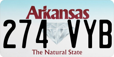 AR license plate 274VYB