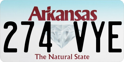 AR license plate 274VYE