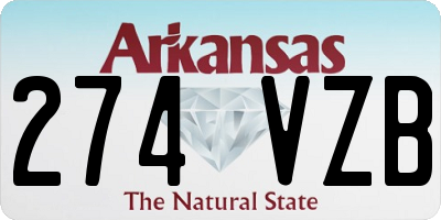 AR license plate 274VZB