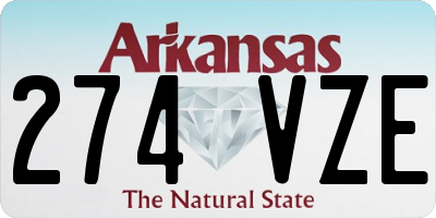 AR license plate 274VZE