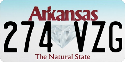 AR license plate 274VZG