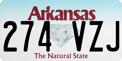 AR license plate 274VZJ