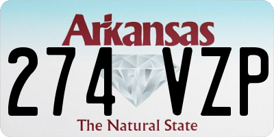 AR license plate 274VZP