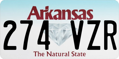 AR license plate 274VZR