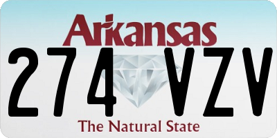 AR license plate 274VZV