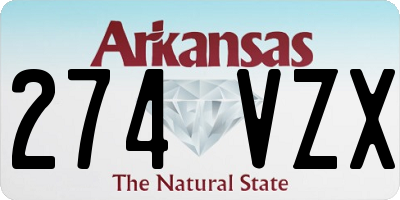 AR license plate 274VZX