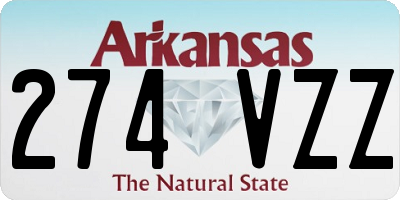 AR license plate 274VZZ