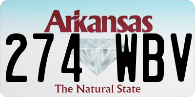 AR license plate 274WBV