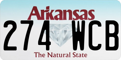 AR license plate 274WCB
