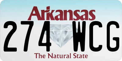 AR license plate 274WCG
