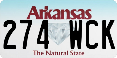 AR license plate 274WCK