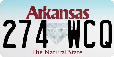 AR license plate 274WCQ