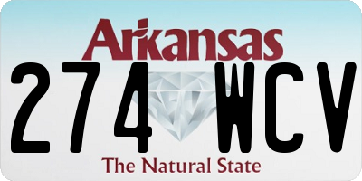 AR license plate 274WCV