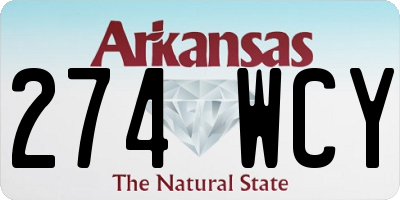 AR license plate 274WCY