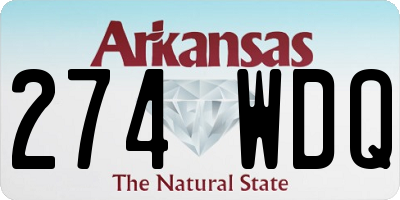 AR license plate 274WDQ