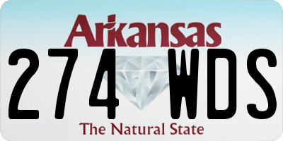 AR license plate 274WDS