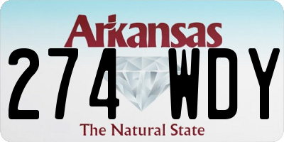AR license plate 274WDY