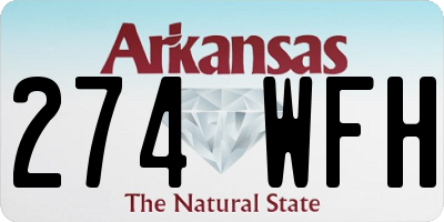 AR license plate 274WFH