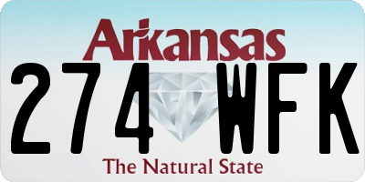 AR license plate 274WFK