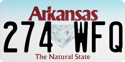 AR license plate 274WFQ