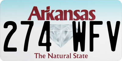 AR license plate 274WFV