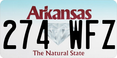 AR license plate 274WFZ