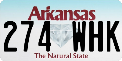 AR license plate 274WHK