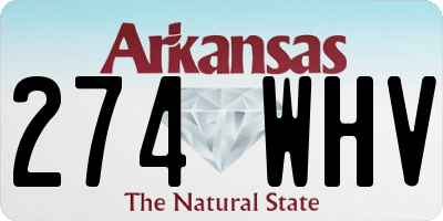 AR license plate 274WHV