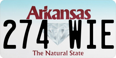 AR license plate 274WIE